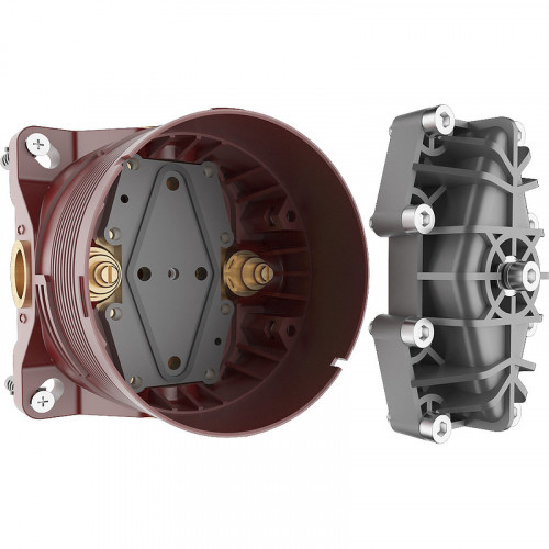 Смеситель для душа AQUAme AQM8801CR с термостатом Хром латунь встраиваемый