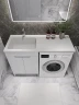 Тумба с раковиной Agger Клин 120 L CLE1200ANWH-D-SL цвет Белый глянцевый