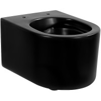 Унитаз Aquatek Мия AQ2004-MB подвесной Черный матовый с сиденьем Микролифт фарфор подвесной