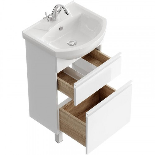 Тумба под раковину Aqwella Rodos 50 ROD01052N Белая