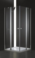 Душевой уголок Cezares Elena 100x100 ELENA-W-A-22-100-C-Cr профиль Хром стекло прозрачное