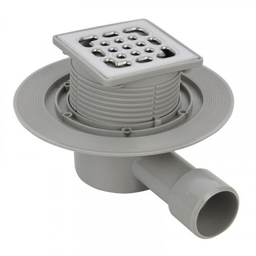 Душевой трап Azario AZZ14100 с решеткой цвет Нержавеющая сталь