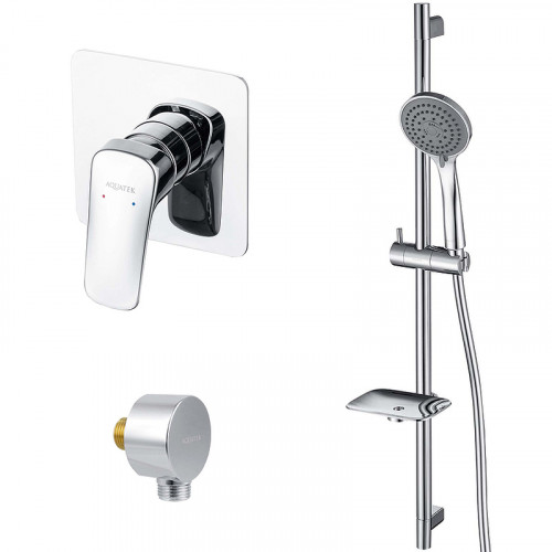 Душевая система Aquatek Вега AQ1076CR Хром латунь встраиваемый