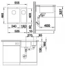 Кухонная мойка Blanco Rotan 340/160-U 523077 Антрацит искусственный камень (литьевой мрамор) встраиваемый
