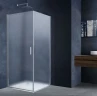 Душевой уголок Vincea Alpha 90x90 VSR-3ALP9090MT профиль Хром стекло текстурное