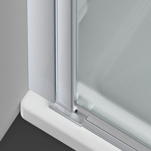 Душевой уголок Vincea Alpha 90x90 VSR-3ALP9090MT профиль Хром стекло текстурное