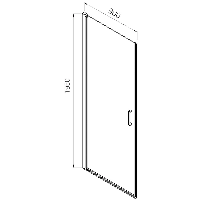 Душевой уголок Vincea Alpha 90x90 VSR-3ALP9090MT профиль Хром стекло текстурное