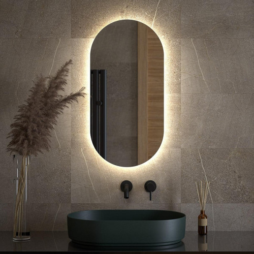 Зеркало Defesto Opti 40х80 DF 2902 с подсветкой 20W-4500K/Без выключателя/Нейтральный белый свет