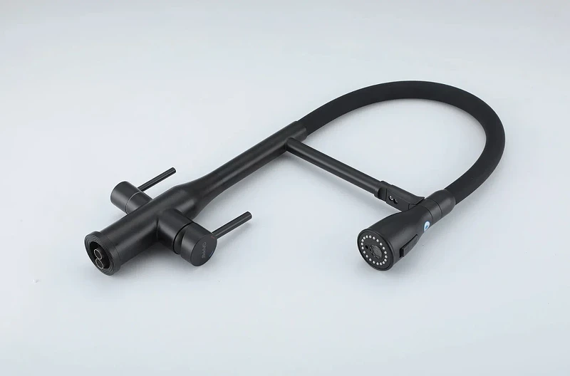 Смеситель для кухни Gappo G4399-76 Черный матовый нержавеющая сталь