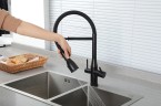 Смеситель для кухни Gappo G4399-76 Черный матовый нержавеющая сталь