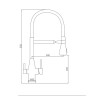 Смеситель для кухни Gappo G4399-76 Черный матовый нержавеющая сталь