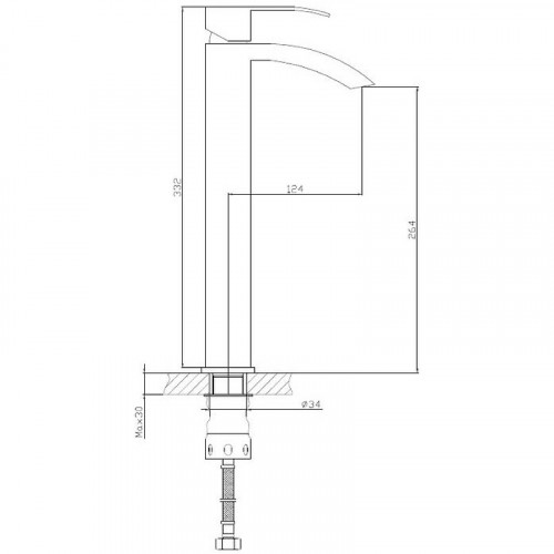 Смеситель для раковины Haiba HB11815 Нержавеющая сталь нержавеющая сталь