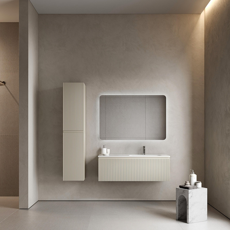 Тумба под раковину Sancos Snob R 1.0 120 R SNR1.0120RCE подвесная цвет Beige Soft