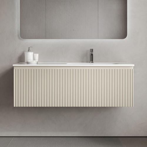 Тумба под раковину Sancos Snob R 1.0 120 R SNR1.0120RCE подвесная цвет Beige Soft