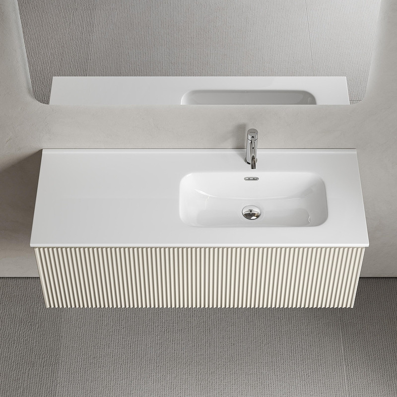 Тумба под раковину Sancos Snob R 1.0 120 R SNR1.0120RCE подвесная цвет Beige Soft