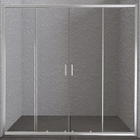Душевая дверь BelBagno Unique 180 UNIQUE-BF-2-150/180-C-Cr профиль Хром стекло прозрачное