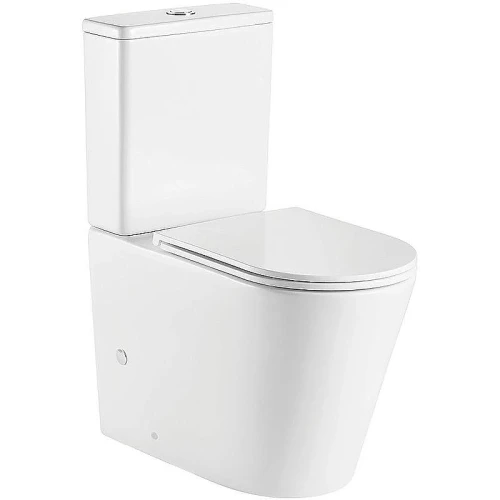 Унитаз компакт Azario Vetro AZ-2149- UQ Белый с бачком и сиденьем Микролифт