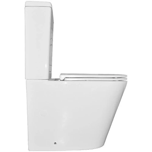 Унитаз компакт Azario Vetro AZ-2149- UQ Белый с бачком и сиденьем Микролифт