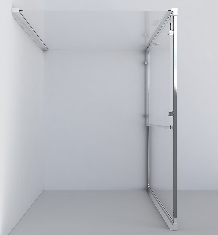 Душевой уголок Vincea Garda 150x90 VSR-1G9015CLB профиль Черный стекло прозрачное