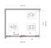 Душевой уголок BelBagno Soft Close-2 110x90 SOFT_CLOSE-2-AH-1-110/90-C-Cr профиль Хром стекло прозрачное