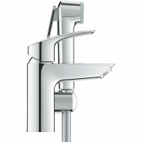 Смеситель для раковины Grohe Eurosmart 23124003 с гигиеническим душем Хром латунь однорычажный