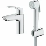 Смеситель для раковины Grohe Eurosmart 23124003 с гигиеническим душем Хром латунь