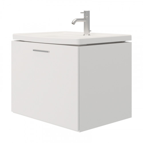 Тумба с раковиной Creto Modula 65 300425-65П подвесная цвет Белый