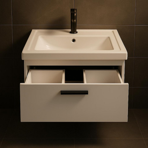 Тумба с раковиной Creto Modula 65 300425-65П подвесная цвет Белый