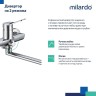 Смеситель для ванны Milardo Enjoy ENJSB00M10 универсальный Хром глянцевый