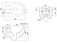 Унитаз Scarabeo 5520/CL подвесной без сиденья