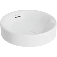 Раковина Vitra Metropole 40 7532B003-0673 Белая фарфор полувстраиваемая