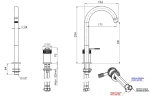 Смеситель для раковины Remer Atelier AL57LBO цвет Белый матовый