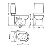 Унитаз Sanita Luxe Next Luxe SL DM WC.CC/Next/2-DM/WHT.G/S1 Белый с бачком и сиденьем Микролифт