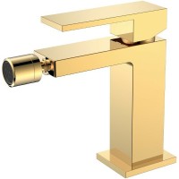 Смеситель для биде Boheme Qubic 476-G Золото глянцевое латунь