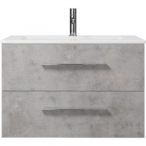 Тумба под раковину Creto Ares 80 10-1113B подвесная Серый Бетон МДФ / ЛДСП
