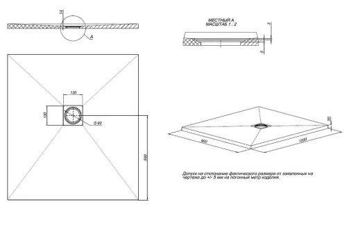 Душевой поддон из искусственного камня Allen Brau Priority 100x90 8.31004-PWM цвет Зеленый