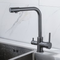 Смеситель для кухни Boch Mann Laura GR BM10425 Серый матовый нержавеющая сталь