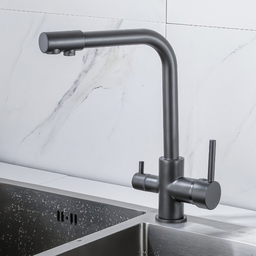 Смеситель для кухни Boch Mann Laura GR BM10425 Серый матовый нержавеющая сталь