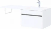 Тумба с раковиной Aquanet Токио 120 R 239213 подвесная Белая МДФ / ЛДСП