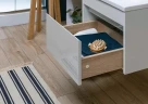 Тумба с раковиной Aquanet Токио 120 R 239213 подвесная Белая МДФ / ЛДСП
