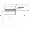Тумба с раковиной Aquanet Токио 120 R 239213 подвесная Белая МДФ / ЛДСП