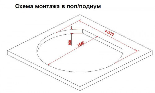 Акриловая ванна Gemy Gemy 185x162 G9053 B С гидромассажем
