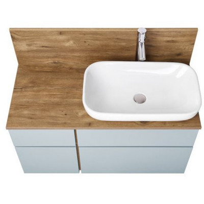 Тумба под раковину Aquaton Мишель 100 1A256901MIX30 подвесная Дуб рустикальный Фьорд МДФ / ЛДСП