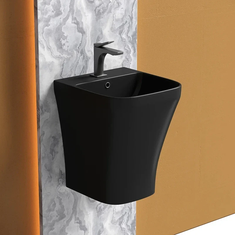 Раковина Ceramicanova Dion 37 CN6067MB Черная матовая фарфор подвесная