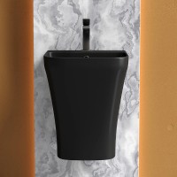 Раковина Ceramicanova Dion 37 CN6067MB Черная матовая фарфор подвесная