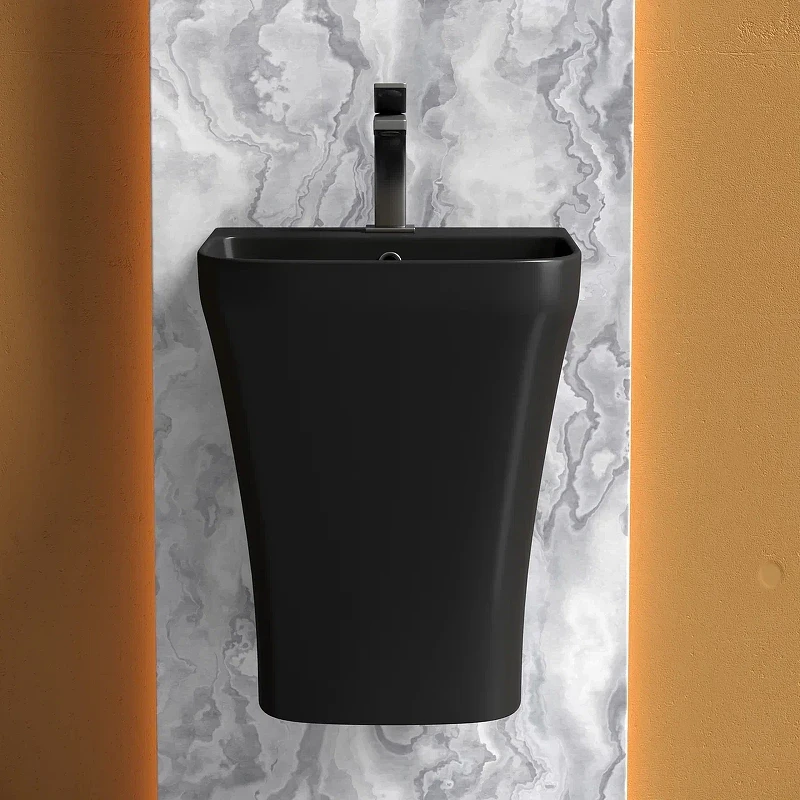 Раковина Ceramicanova Dion 37 CN6067MB Черная матовая фарфор подвесная