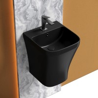 Раковина Ceramicanova Dion 37 CN6067MB Черная матовая фарфор подвесная