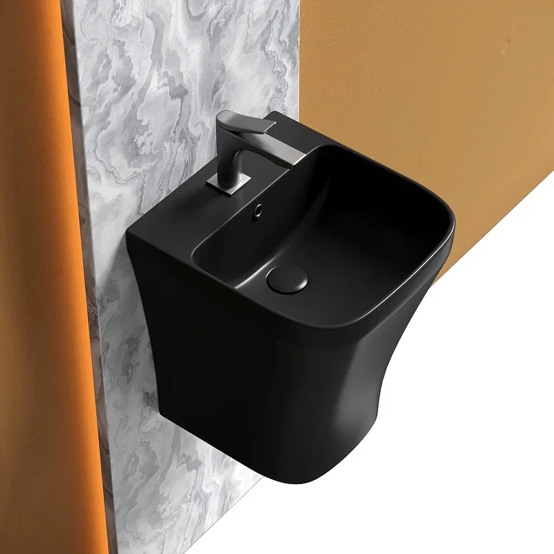 Раковина Ceramicanova Dion 37 CN6067MB Черная матовая фарфор подвесная