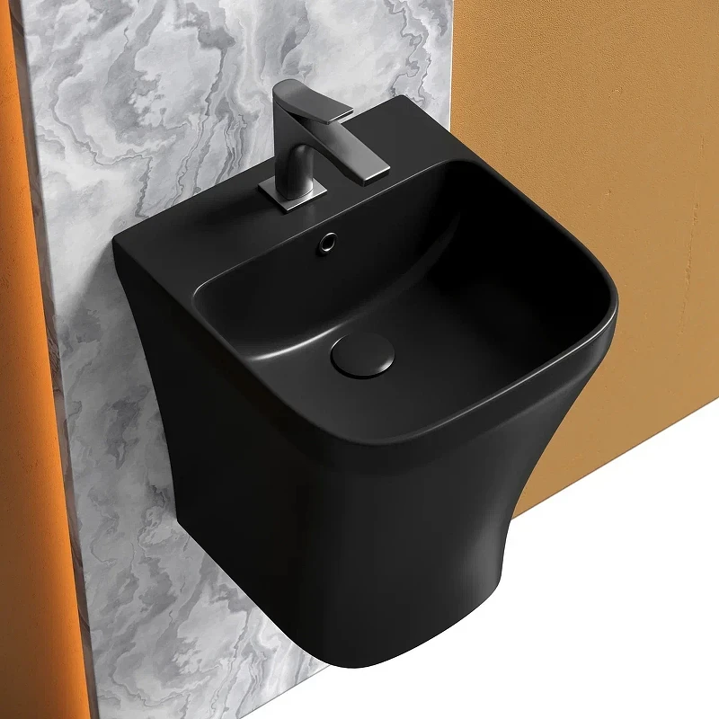 Раковина Ceramicanova Dion 37 CN6067MB Черная матовая фарфор подвесная