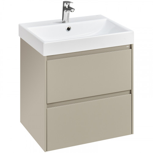 Тумба под раковину Roca Ona 60 A857613510 подвесная Бежево-серая матовая